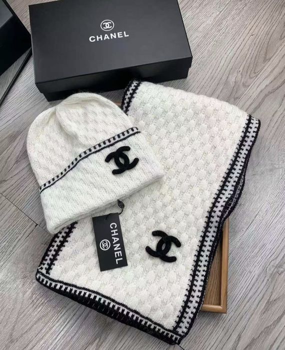Шапка шарф chanel one size