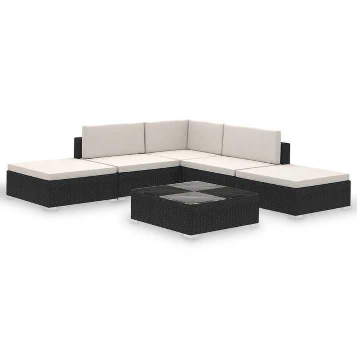 Conjunto Lounge de Jardim Ives em Vime Preto - Leva-Me-Contigo