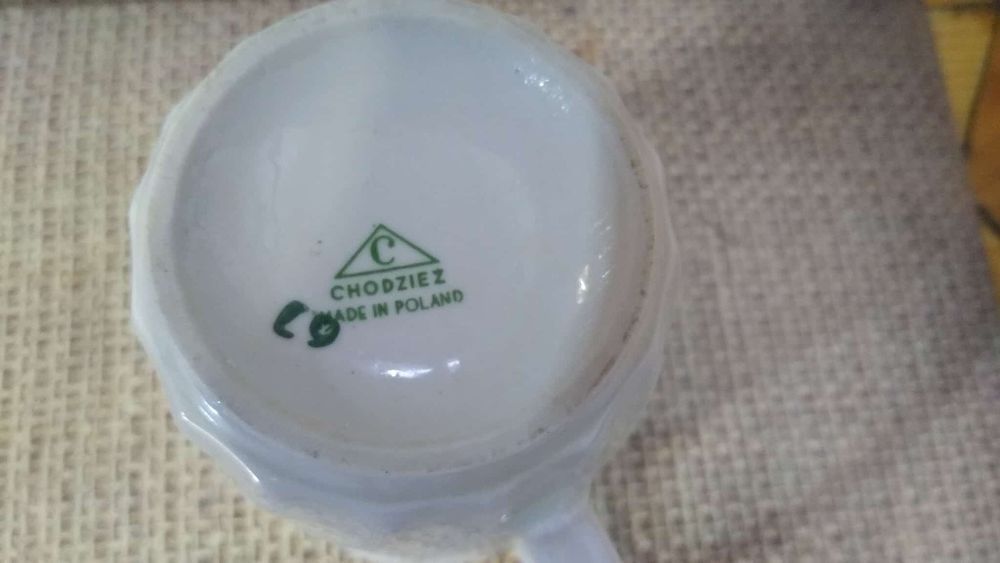 Dwa kubki porcelanowe Chodzież