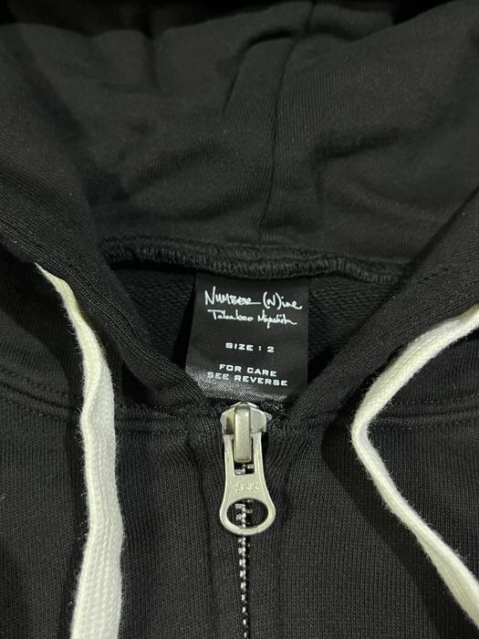 Зипка худи Number Nine Douvle skull Archive drip 999 rick Japan