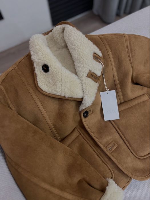 Двостороння дублянка від Zara new