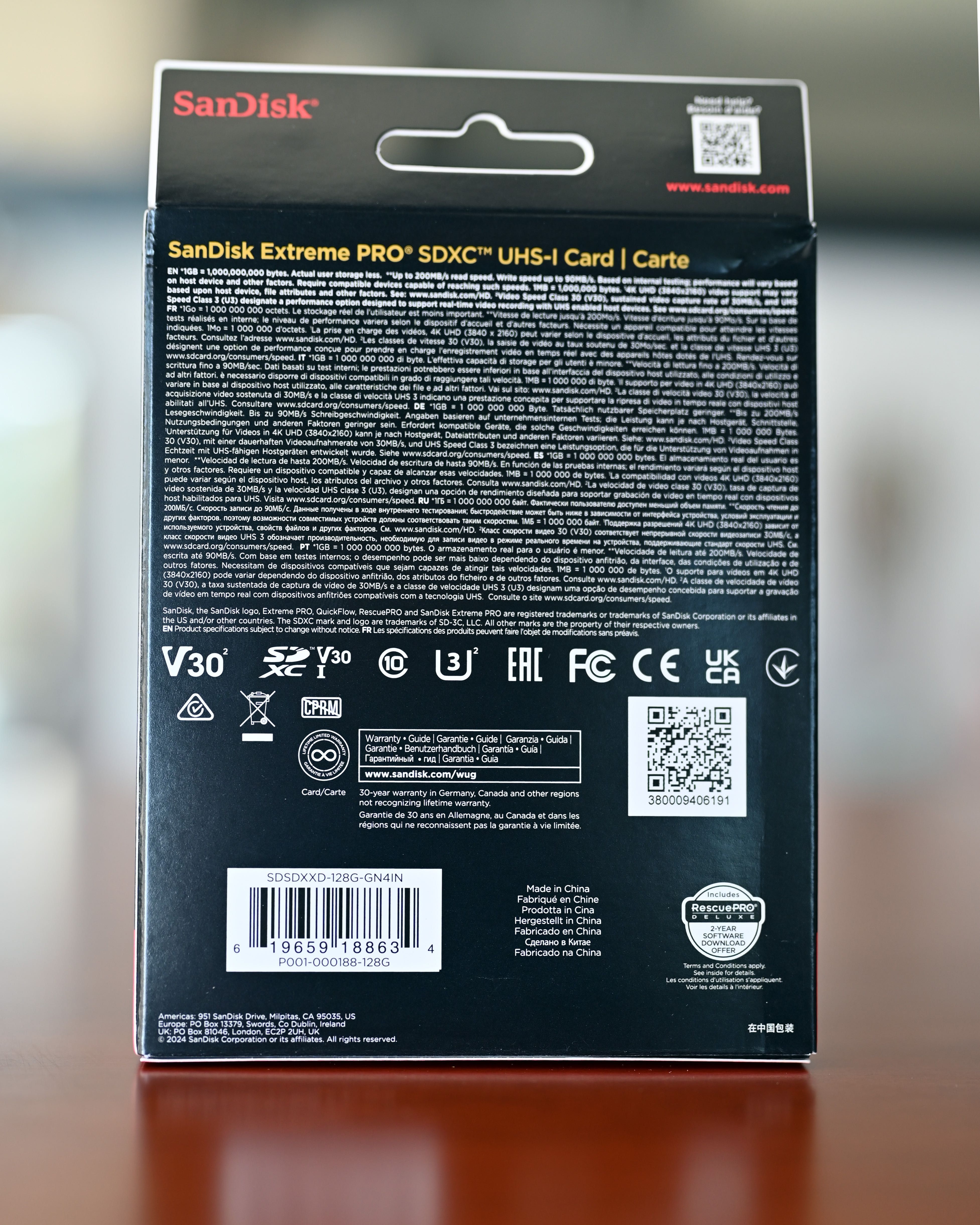 Scandisk Extreme pro 128GB