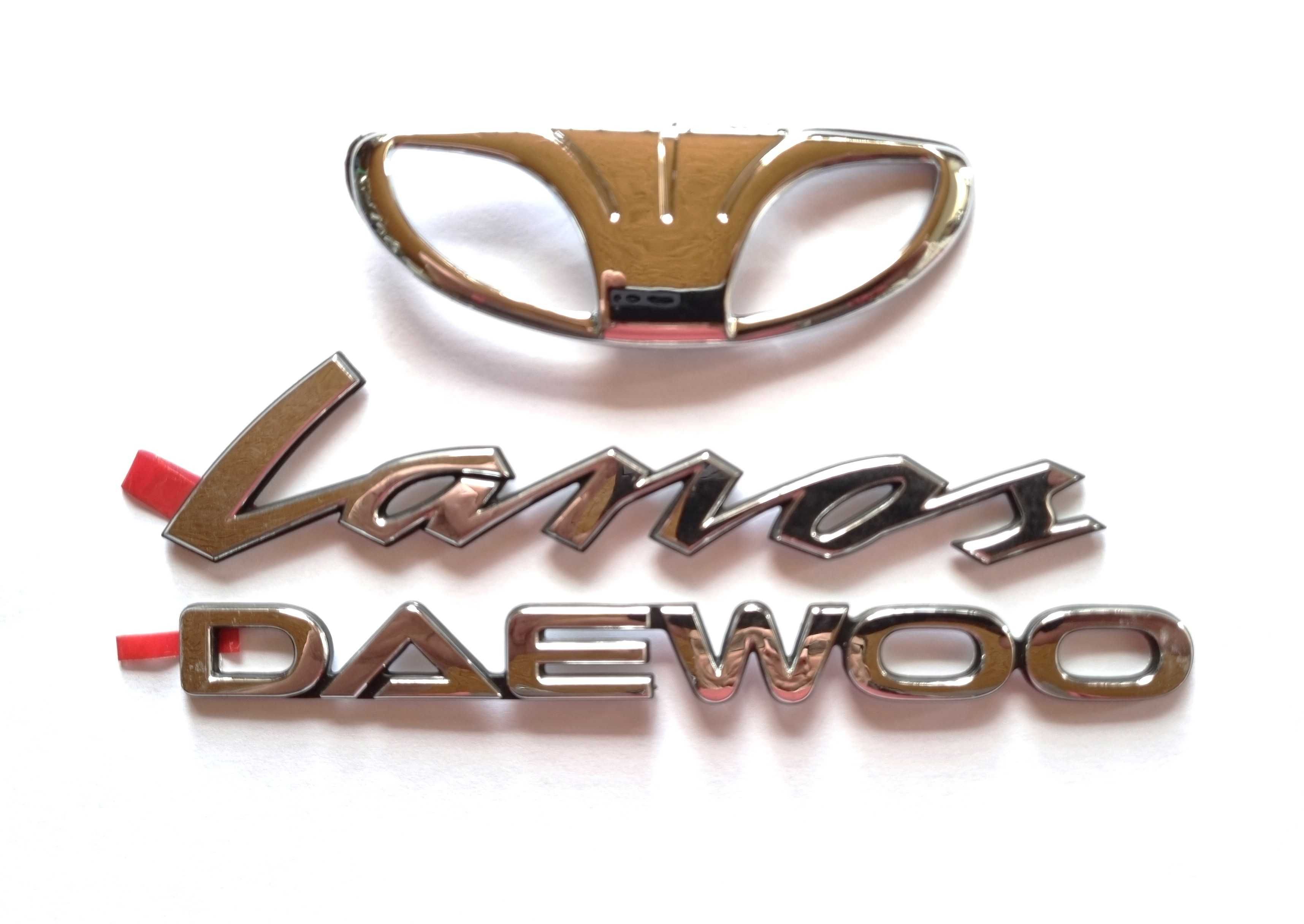 Naklejka napis emblemat Daewoo Lanos Części