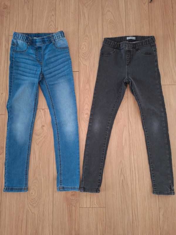 Jeansy/ legginsy dla dziewczynki rozmiar 146