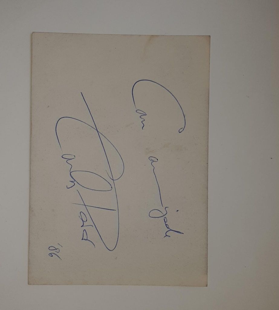 Autógrafo Carlos Paião