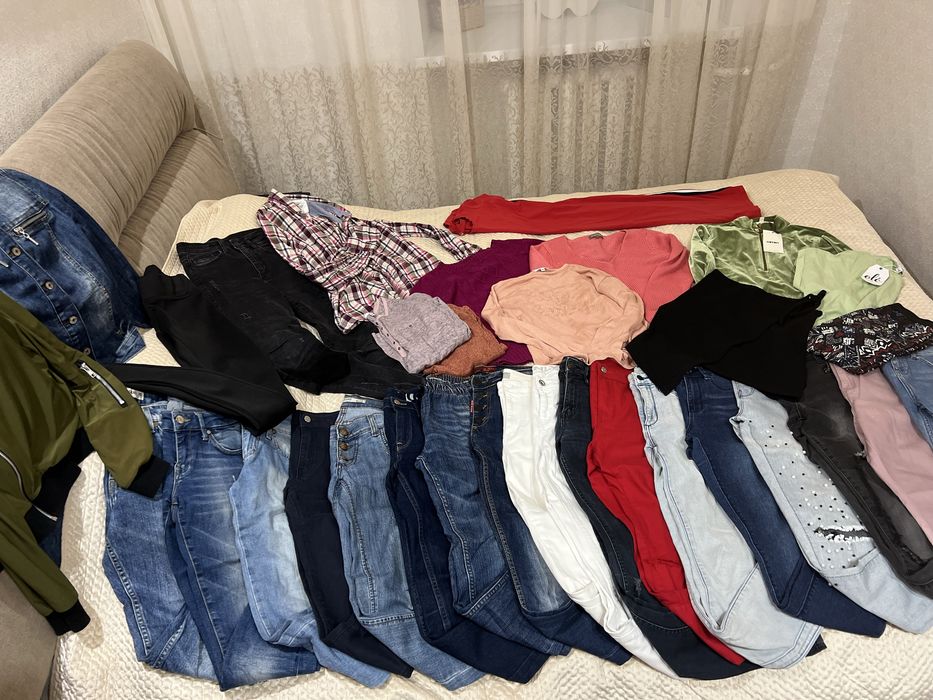 Лот вещи Джинсы скини мом XS цена за все