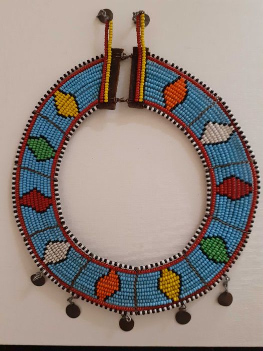 Colar vintage Masai missangas