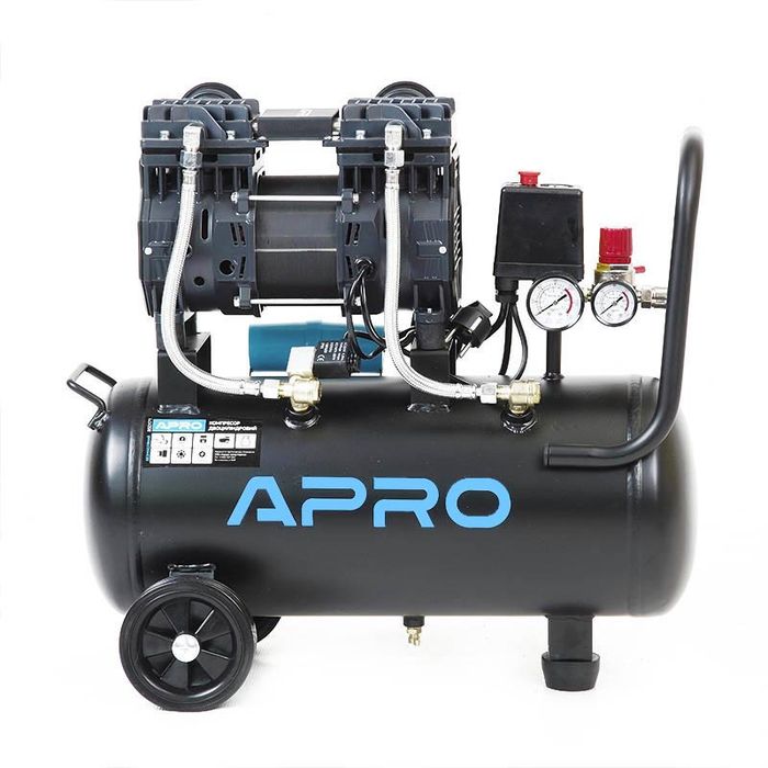Компресор Безмасляный Апро Германия 24Л Двухпоршневой 240Л/Мин Новый