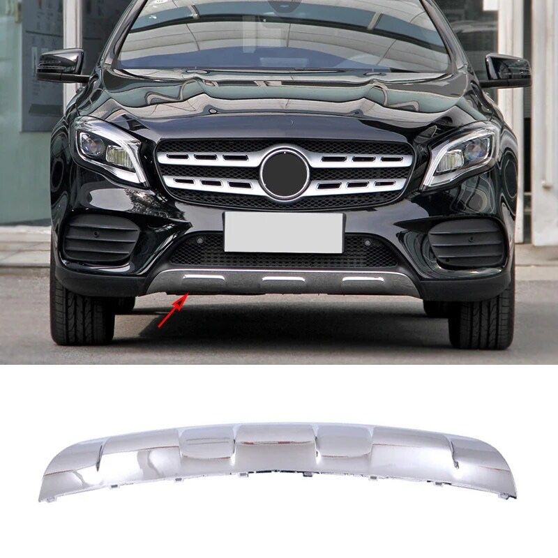 Хромированная накладка переднего бампера Mercedes Benz W156 X156 GLA