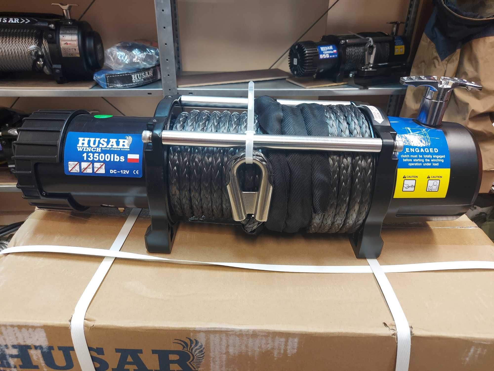 Wyciągarka Husar BST 13500, 12V, Wciągarka samochodowa,4x4, Laweta.