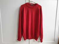 Czerwony sweter St Michael vintage wełniany 42 XL
