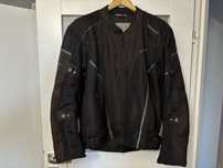 Kurtka tekstylna REBELHORN HIFLOW IV BLACK, czarny, 3XL
