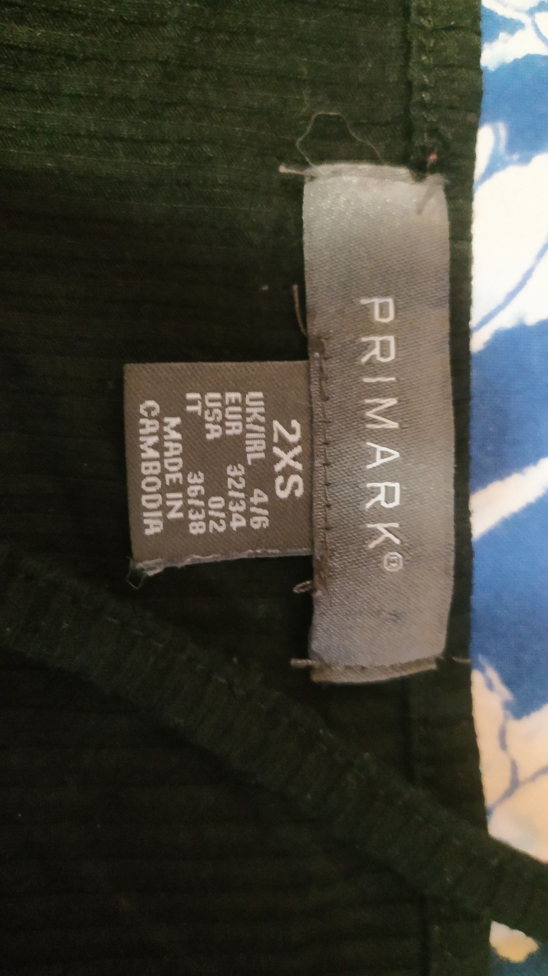 Body preto canelado, Primark