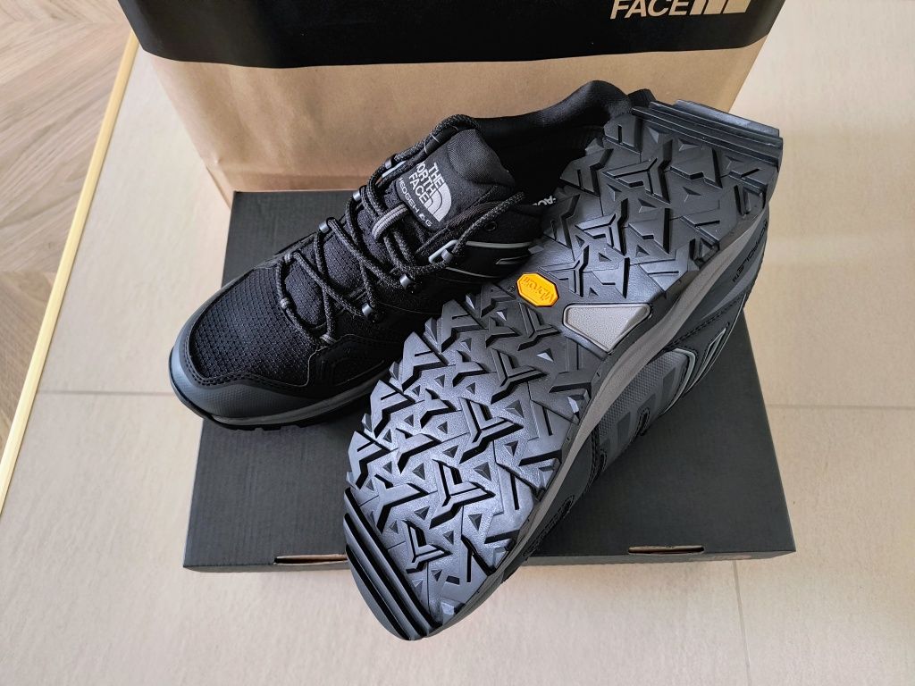 The North Face 45,5 wkł 30cm Nowe! Gwarancja 02.2027 Trekingowe Czarne