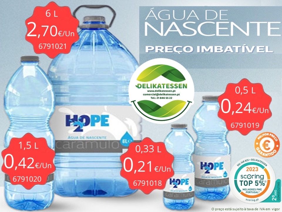 Água em Delikatessen.pt desde 1998.