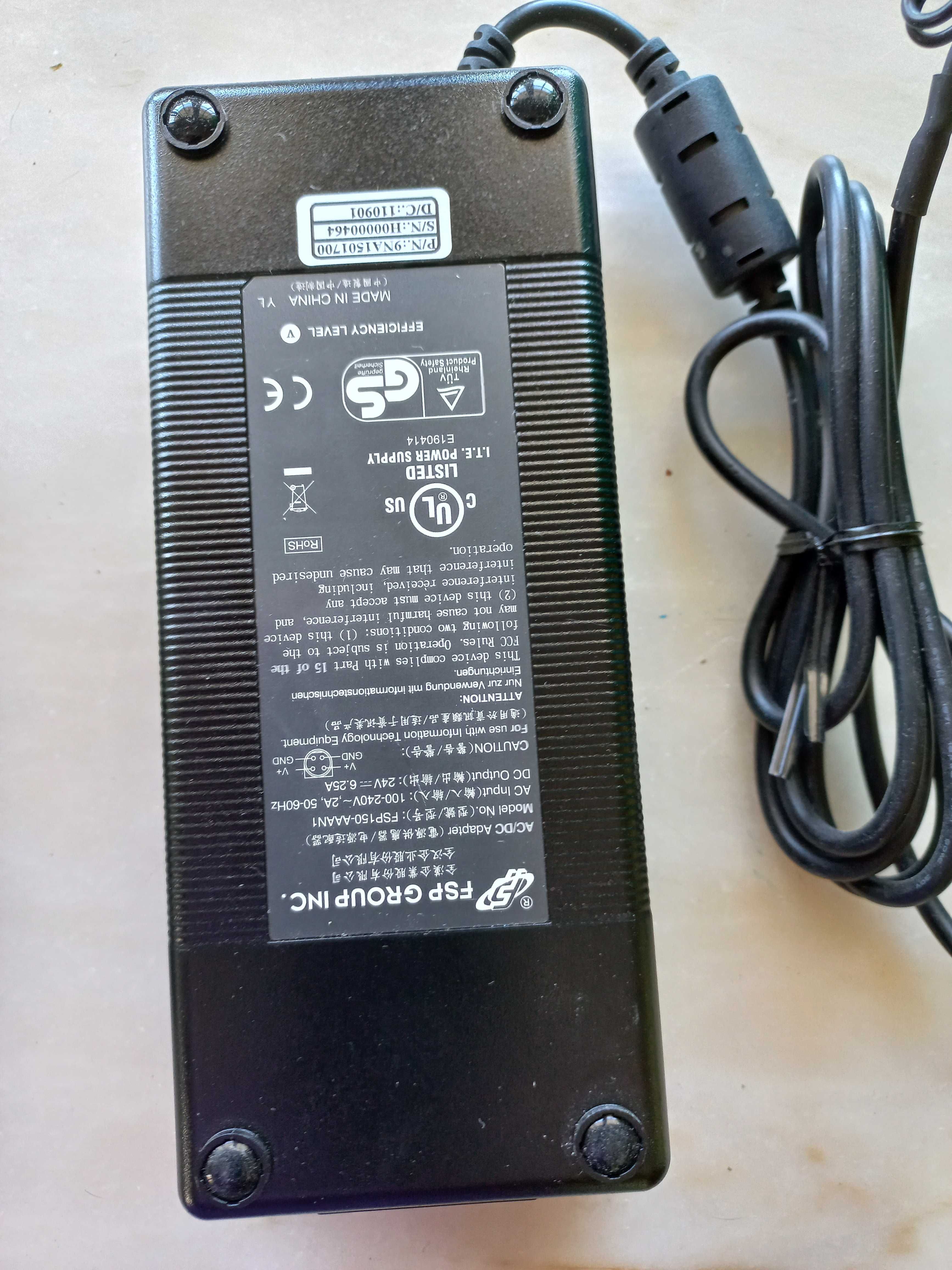 Fonte de alimentação 5, 12 a 24V 100W a 200W MeanWell