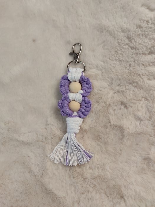 Porta chaves macramé