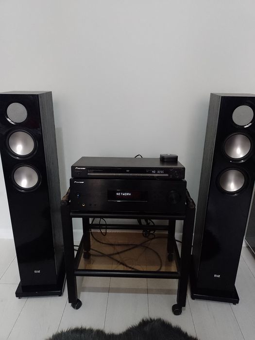 Zestaw stereo Pioneer sx20 kolumny elac fs67.2