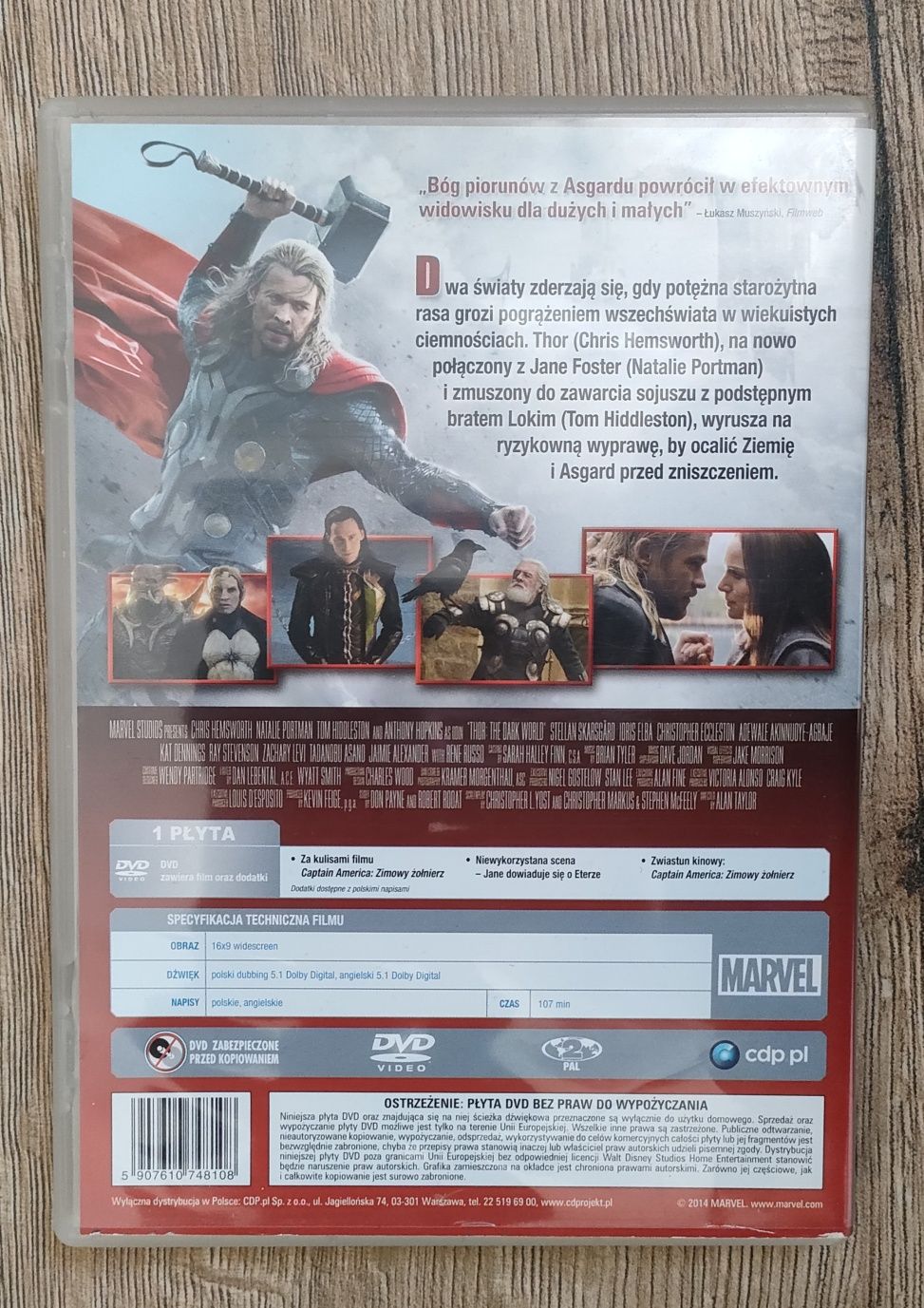 "Thor- Mroczny Świat" film dvd