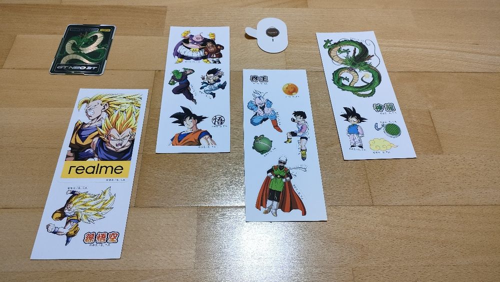 Dragon Ball Z // naklejki // karta kolekcjonerska // igła do SIM