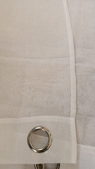 Firanka duża biała gładka