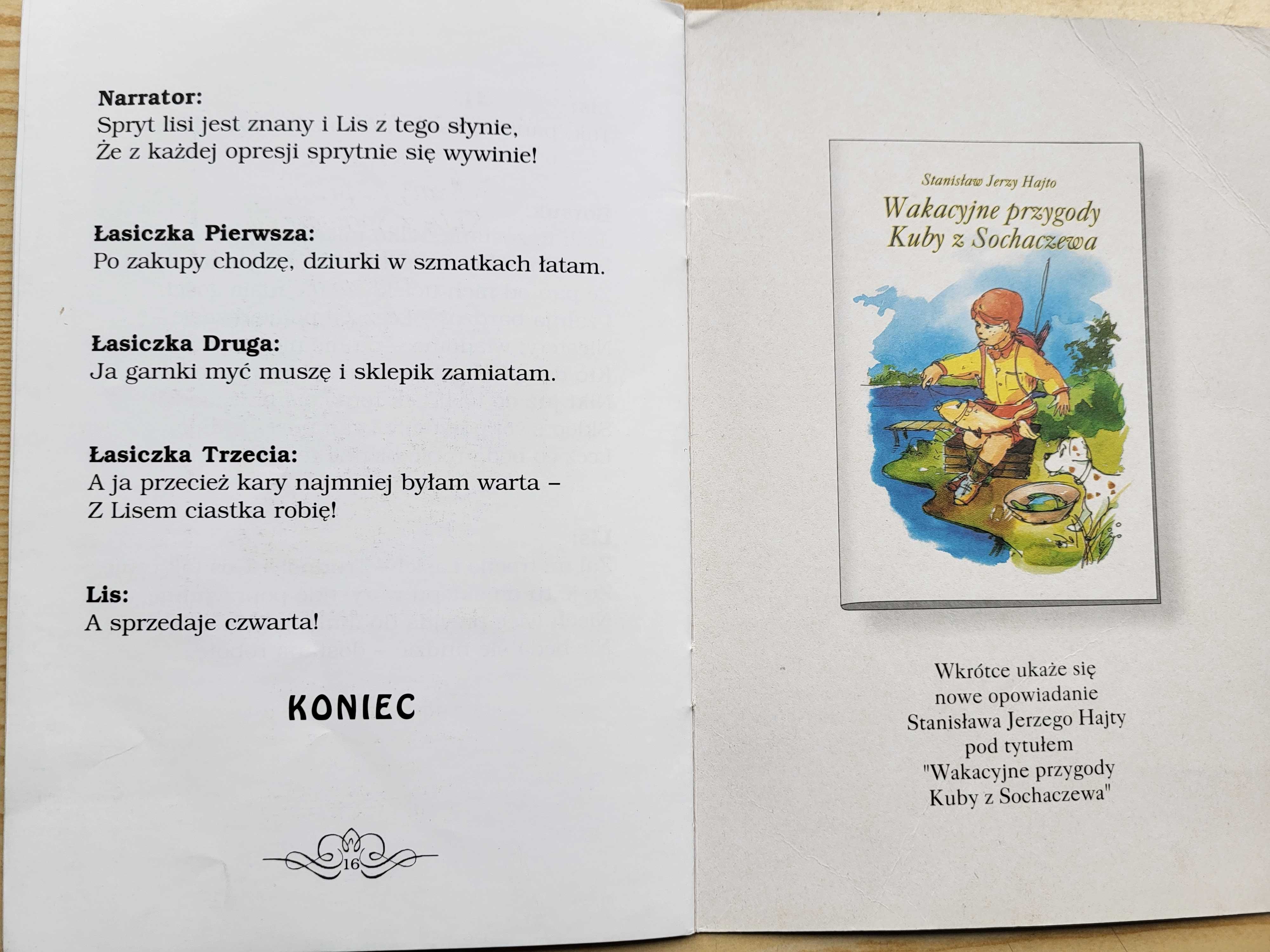 S.J. Hajto "Lis i cztery łasiczki" z AUTOGRAFEM AUTORA - stan BDB!
