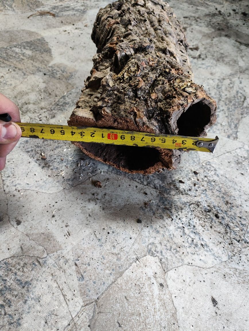 Tuby korkowe do terrarium dla pytona ptasznika gekona aranżacji