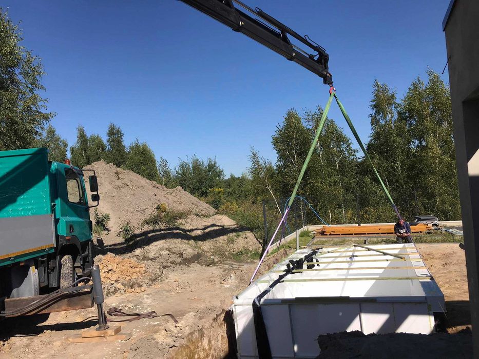 Dźwig HDS, wynajem HDS, HDS z transportem, kontenery, kostka i inne