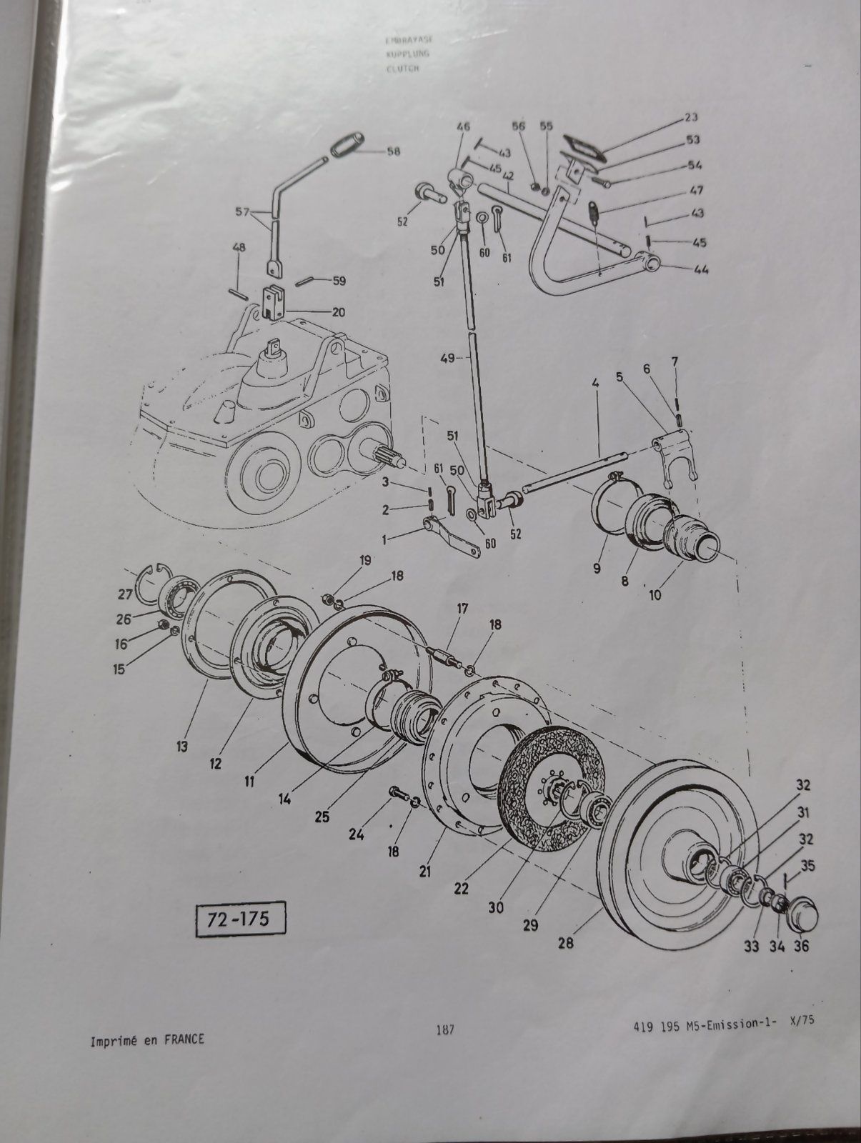 Каталог запчастин комбайн Massey Ferguson 187