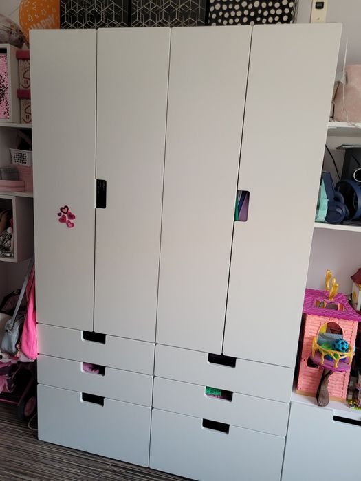 Ikea zestaw mebli modułowych białych