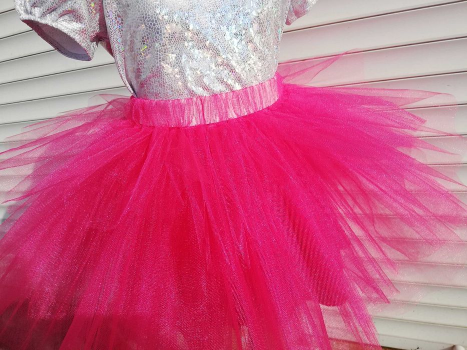 Пишна рожева спідничка пачка.Розовая юбка на девочку.Малинова юбка