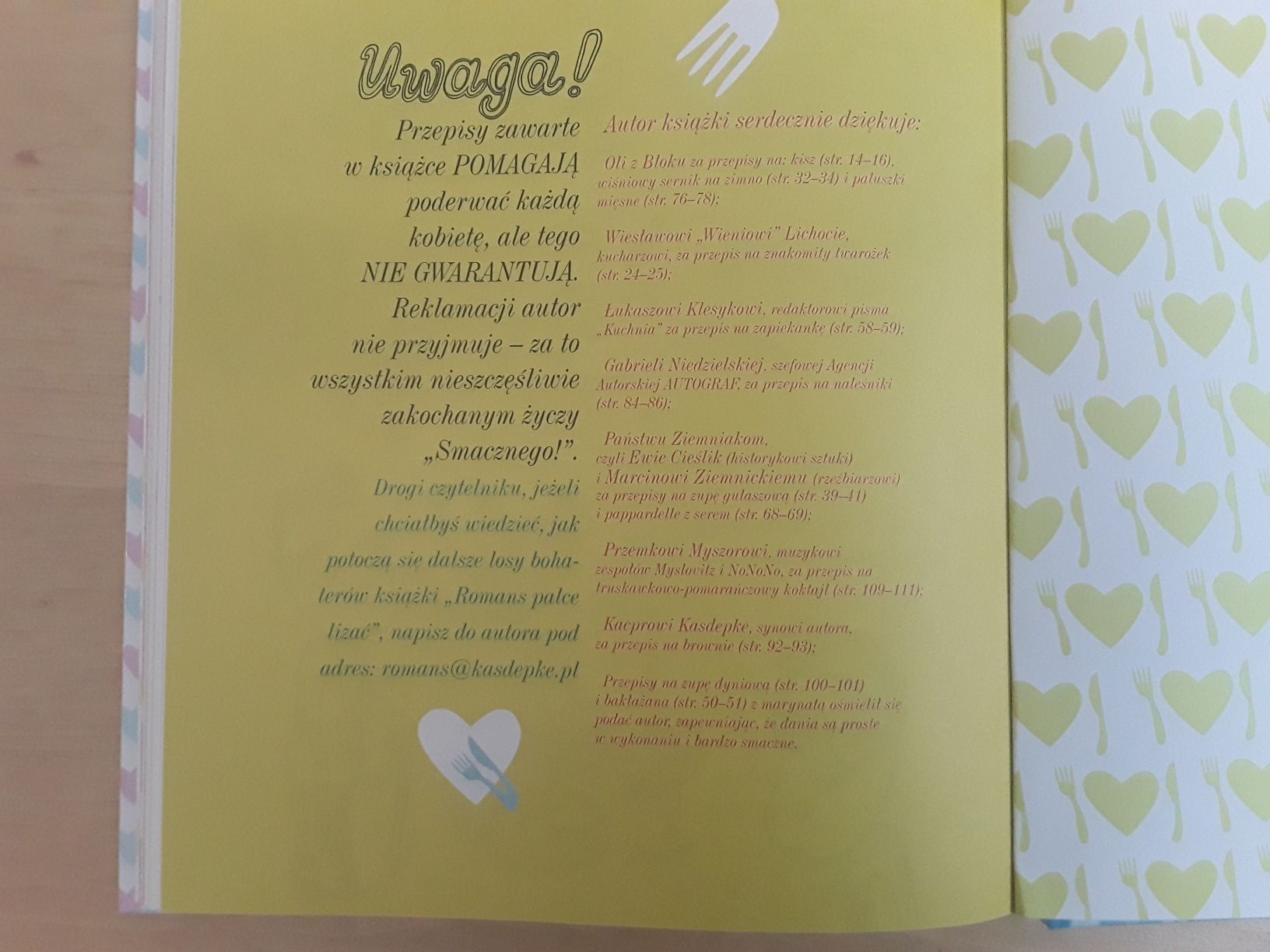 Książka dla dzieci " Romans palce lizać "