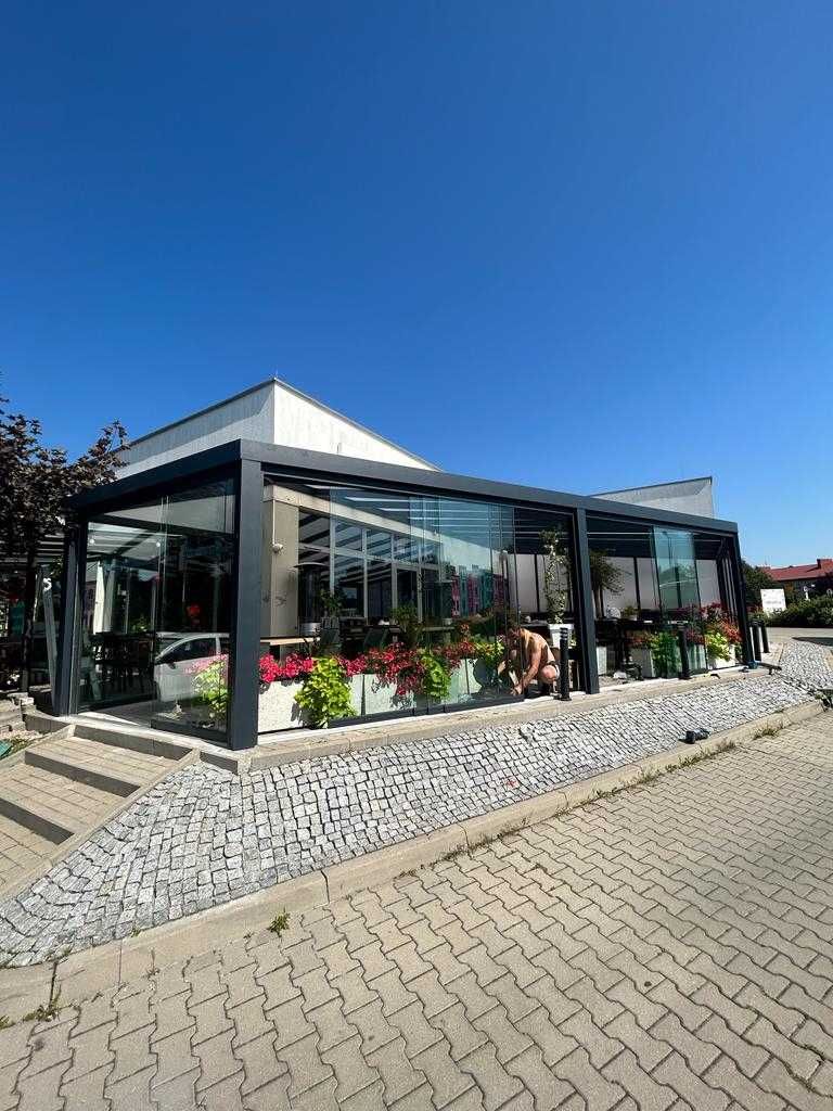 Zadaszenia tarasów, balkonów, pergole, szyby przesuwne, ogród zimowy