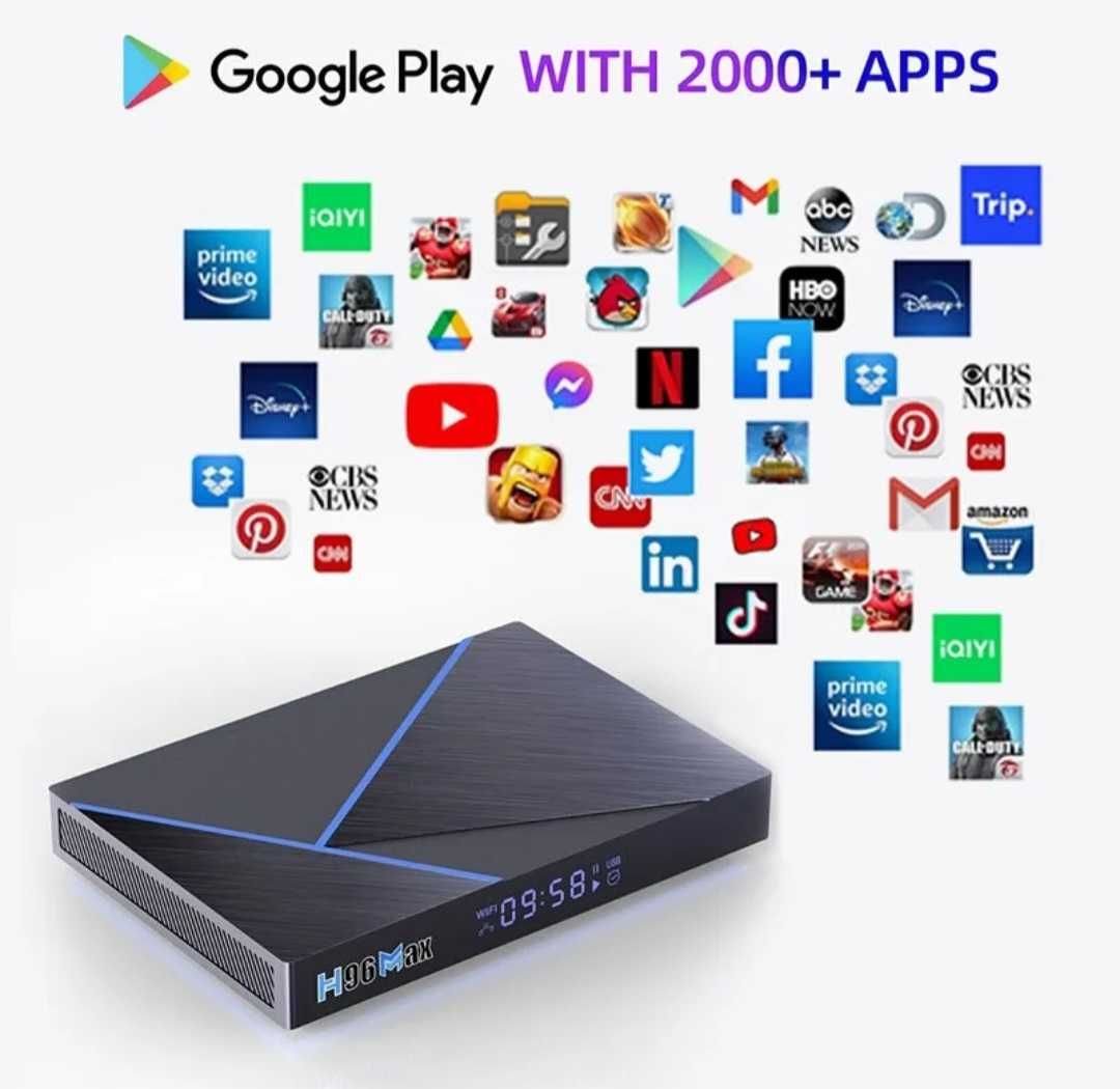 H96 Max Android 12 Smart TV Box  8gb 64gb
Quad-Core 4K 2.4G/5G WiFi BT