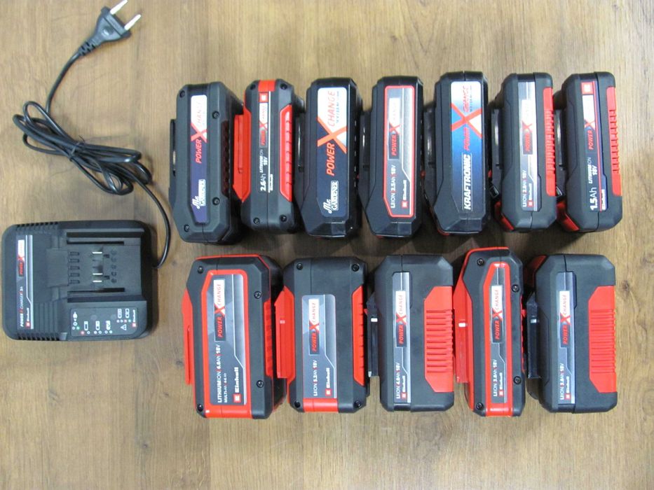 Акумулятори Einhell PXC 18V 2,5; 3; 4; 5,2; 4-6 Аг зарядки з Німеччини