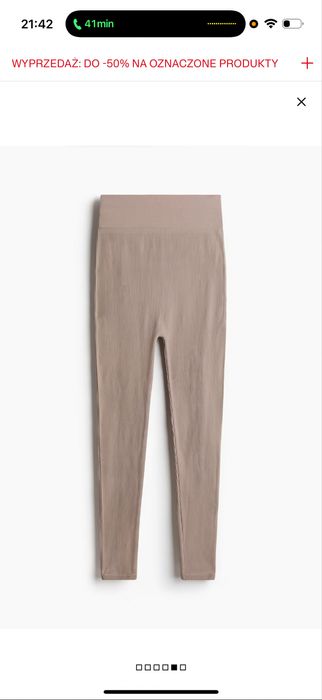 Legginsy ciążowe bezszwowe