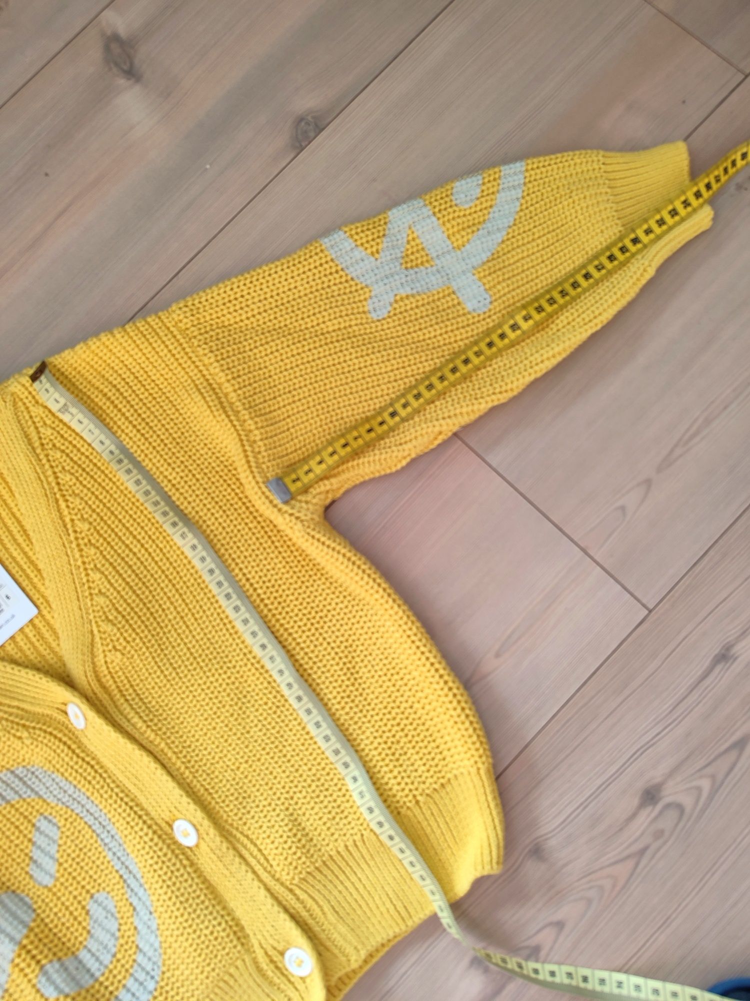 Wynken NOWY kardigan sweter 6Y zółty oversize Bobo Choses mini Rodini