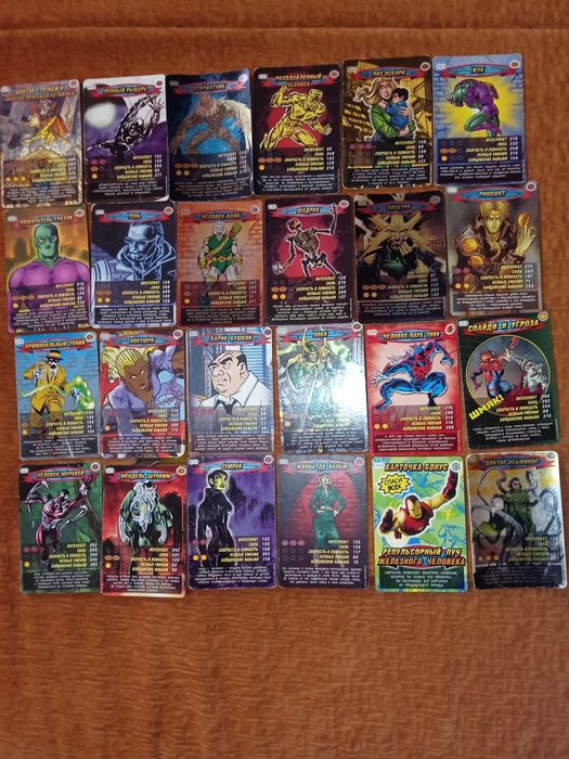 Карточки Черепашки Ниндзя Марвел АТБ Арена