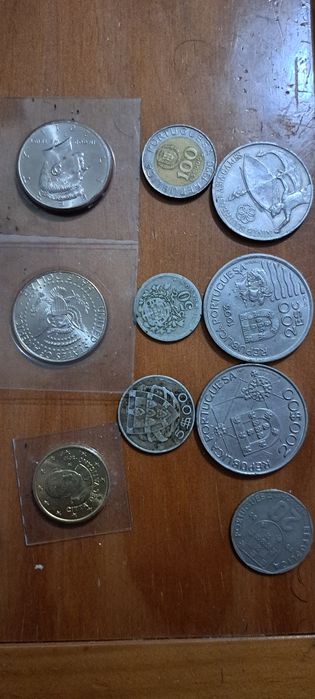 Muedas e notas antigas