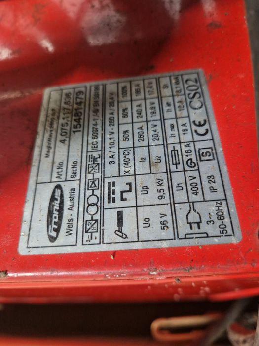 Aparelho de soldar Fronius Magic Wave 2600