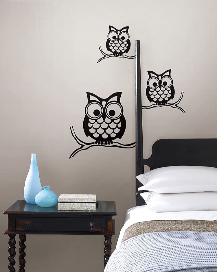 Naklejki na ścianę sowy sówki wall art kit