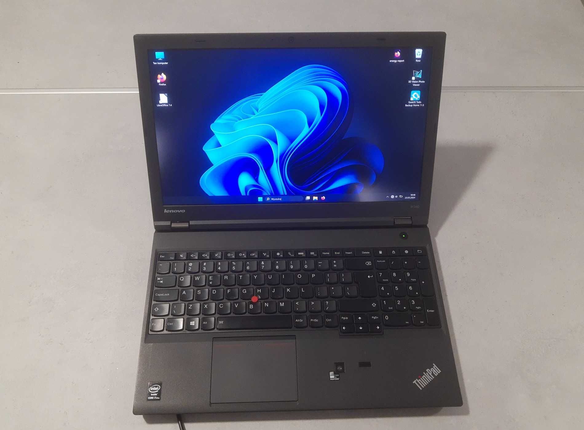 Laptop Lenovo ThinkPad - IPS 15,6", i7, Nvidia, 16GB, SSD 512GB