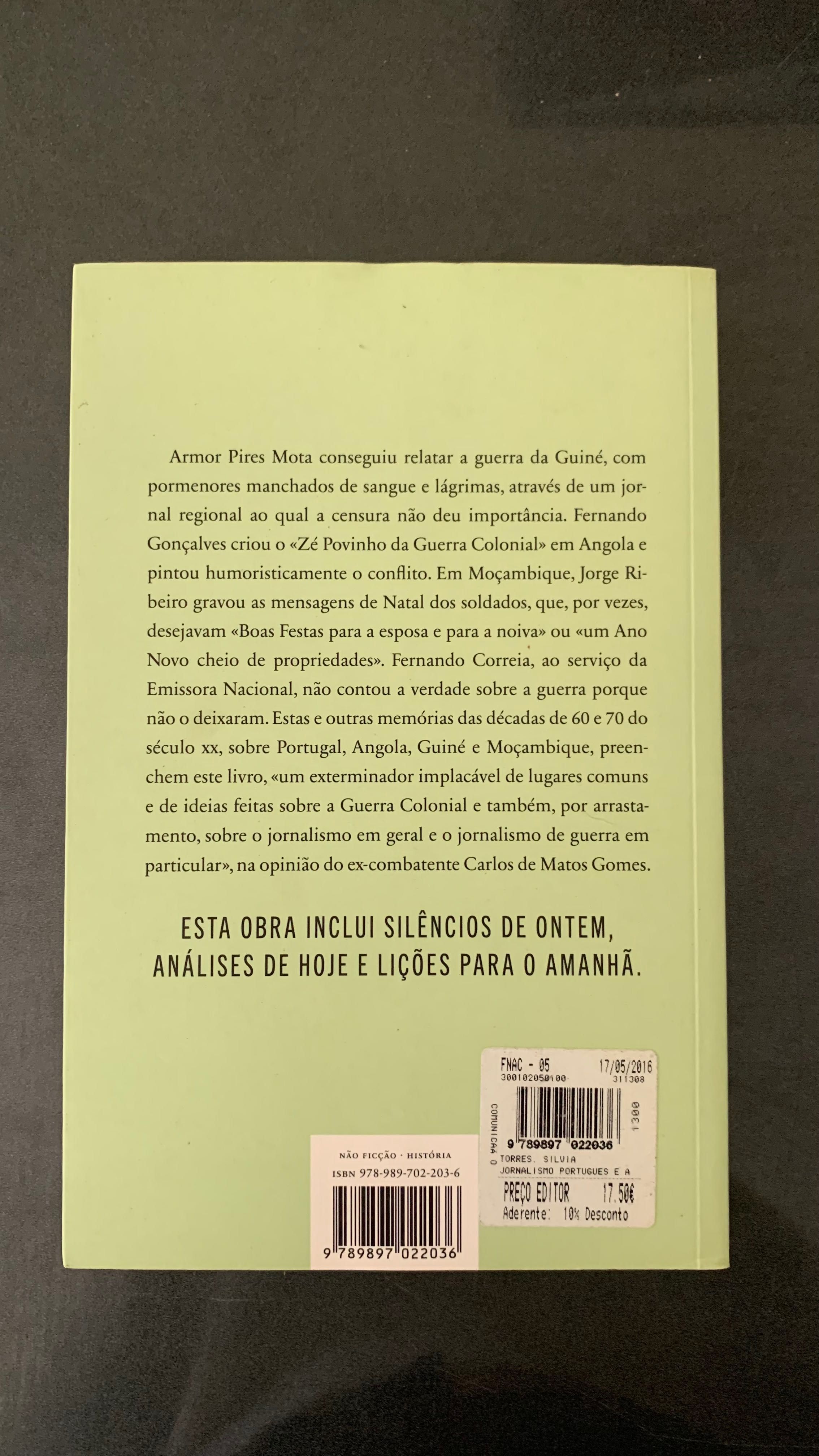 Livro “O jornalismo português e a guerra colonial” de Sílvia Torres