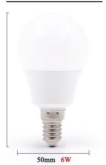 4 Lâmpadas LED de alta qualidade 6W
