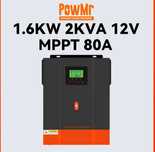PowMr POW-HVM2H-12V-N, 12В, 1600W гібридний інвертор