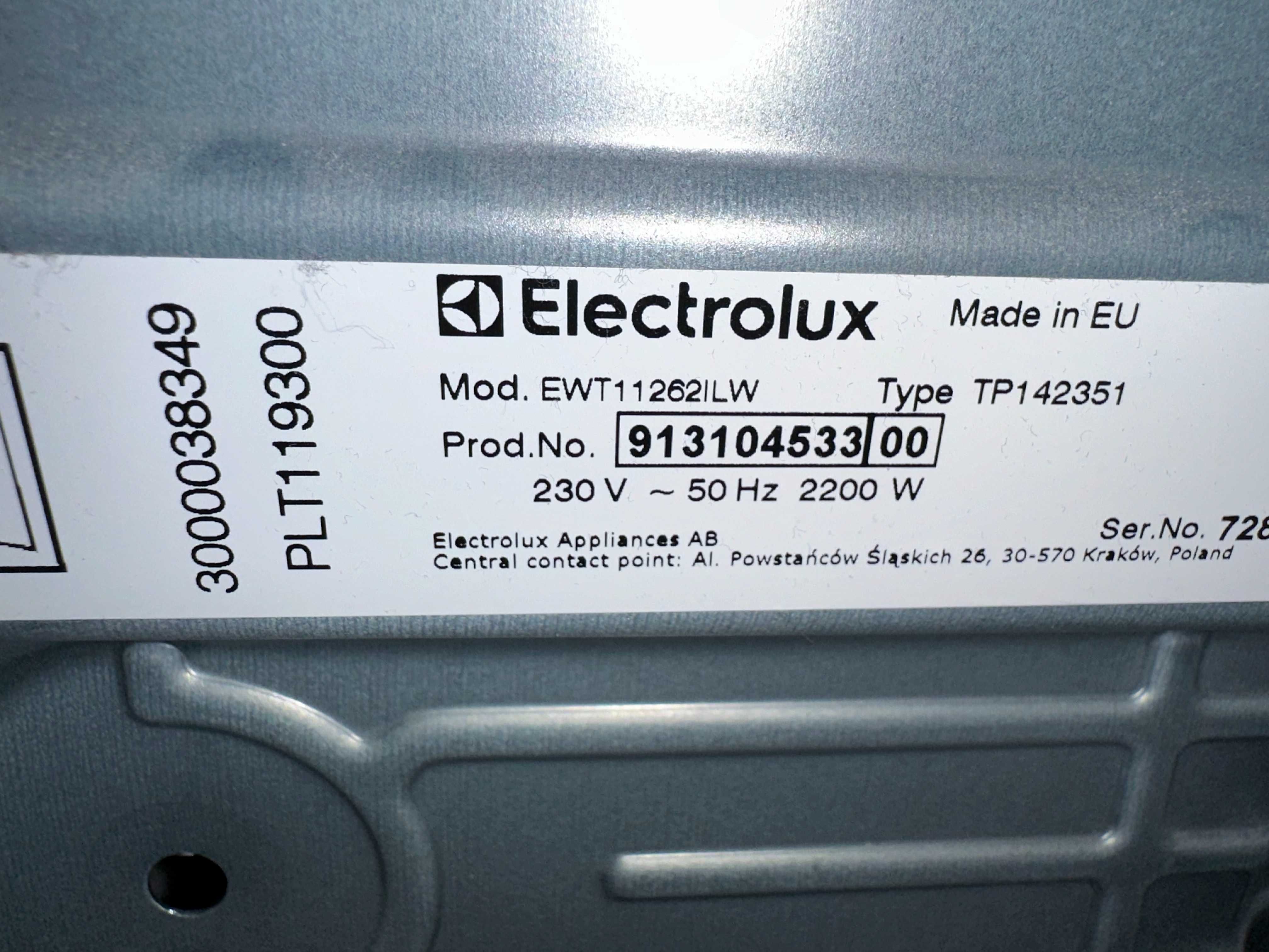 Pralka Electrolux EWT 11262ILW stan idealny