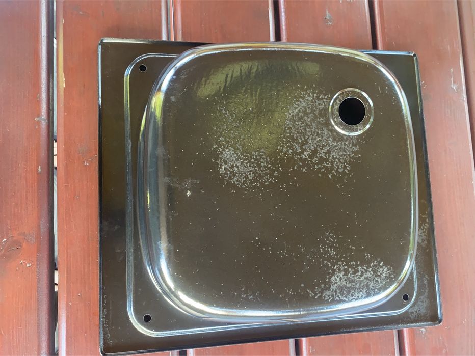 Niewiadów zlew czarny nowa emalia