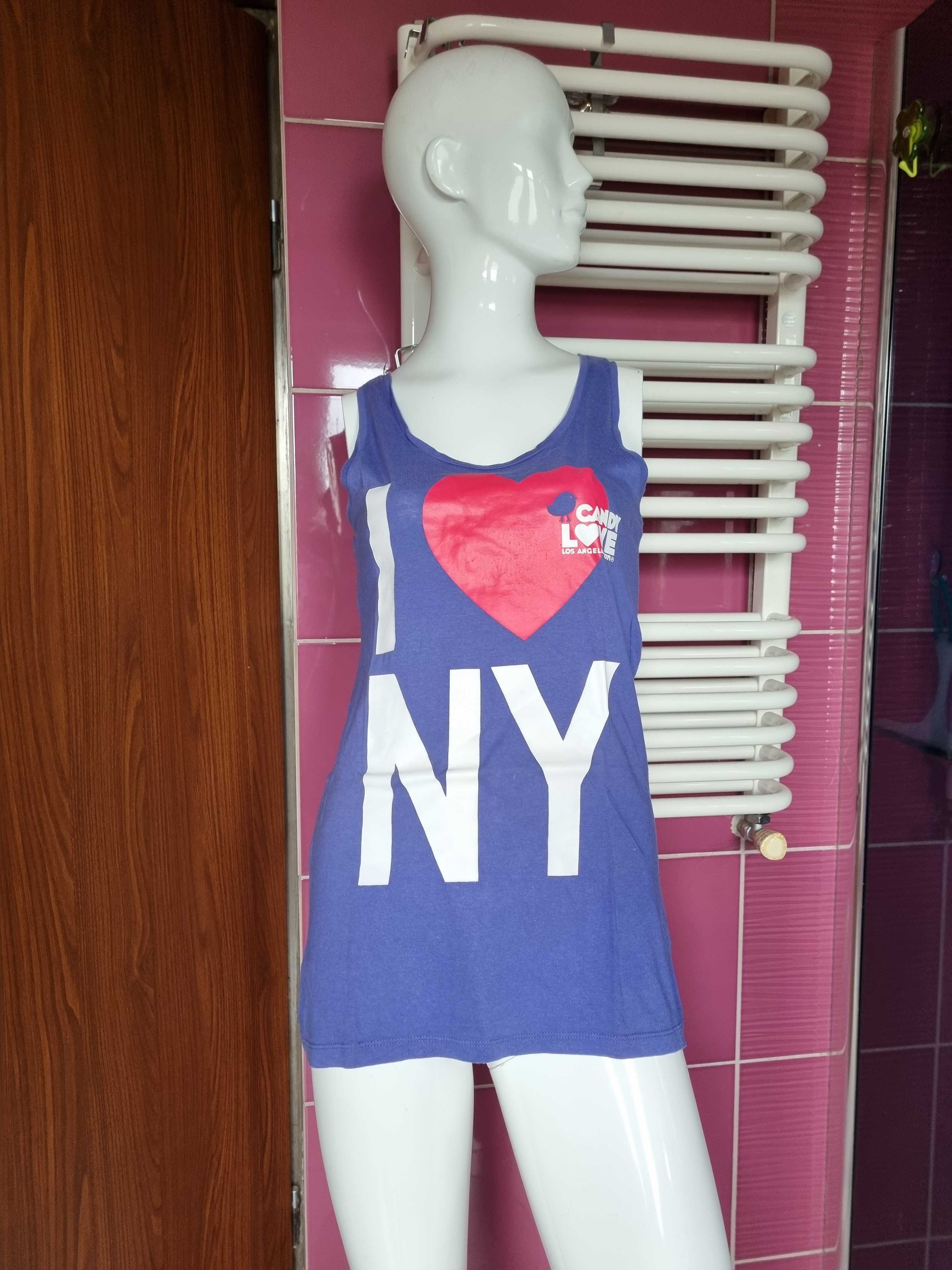 I love new york NY Nowy Jork koszulka top bokserka