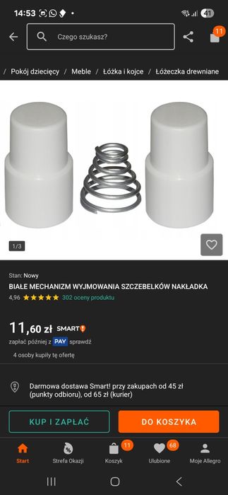 Łóżeczko 120x60 z materacykiem