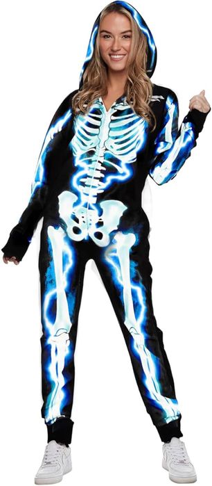 Strój szkieletu elektrycznego dla kobiet na Halloween Rozmiar M